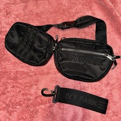 adidas x Ivy Park Black Belt/Fanny Pack with Strap