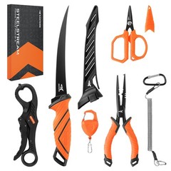 KastKing SteelStream 6pc Fishing Tool Kit – Corrosion Resistant Fishing…