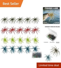 Vibrant 20-Piece Sea Urchin & Fuzzy Dice Lure Set for Freshwater Fishing Success