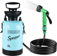 Portable Shower for Camping with 7 Spray Modes, Hand Press Camping Shower wit…