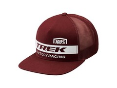 100% Trek Factory Racing Trucker Hat 1SZ Dark Red