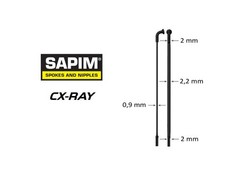 Sapim CX-Ray Black J-bend Spokes. Various Lengths.