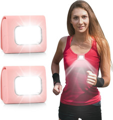 GOANDO Running Lights 2 Pack Safety Jogging LED Light Reflective Running Gear wi