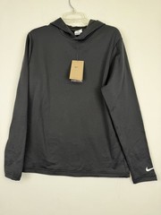 Nike Tour Golf Hoodie Men’s medium ￼DriFIT Grid Fleece Lightweight Black NWT