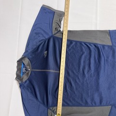 The North Face Cycling Jersey, Logo, Zipper Pocket, Blue, Male, Large