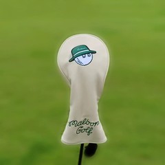 Malbon Golf Club Headcovers Fisherman Hat Beige, Wood Driver Hybrid Putter