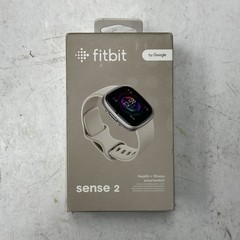 Fitbit Sense 2 Health and Fitness Smartwatch Platinum/White – New/Open Box