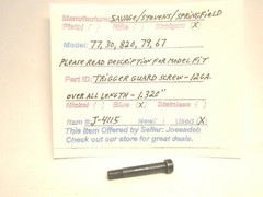 SAVAGE 67 AND OTHER MODELS (TRIGGER GUARD SCREW 12 GA.) (ITEM # J-4115)