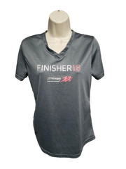 2018 JP Morgan Corporate Challenge Finisher Womens Medium Gray Jersey
