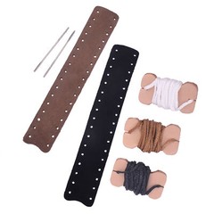 6inch Black +Brown Suede Leather Gun Lever Wraps for Lever Action