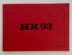 Heckler & Koch HK93 Semi-Automatic Rifle Owner’s Manual HK H&K Original Book