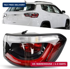 Outer Tail Light Compatible with 2017 2018 2019 2020 2021 Jeep Compass – Brake T