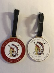 (1) Shinnecock Hills Golf Club Double-Sided Metal Golf Bag Tag – Southampton, NY