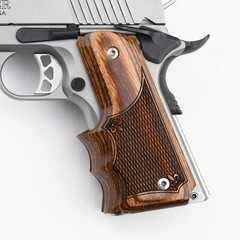 Altamont 1911 Grips – Fingergroove – Full Size 1911 Real Wood Gun Grips w. Ambi