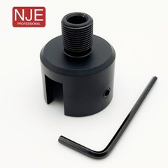Ruger .22 Mark 1,2,3 (Bull) 1/2″x28 TPI Muzzle Brake Adapter Black Aluminum
