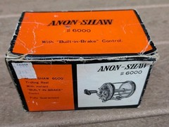 Vintage New Old Stock ANON-SHAW #6000 Saltwater Trolling Reel In Box