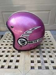 Vintage ARCTIC CAT SNOWMOBILE HELMET AERO RARE A.M.A. 1966 AMERICAN INDUSTRIES