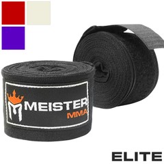 ELITE 180″ HAND WRAPS BY MEISTER – PREMIUM Elastic MMA Boxing Hand Wraps Wrist