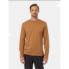 Tentree Baker TreeBlend Classic Long sleeve Camel Heather Brown Recycled