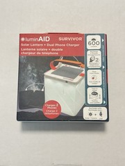 LuminAID PackLite Survivor 3-in-1 Solar Lantern with Phone Charger New