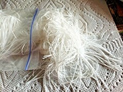 BACK IN 10 BRIGHT WHITE UMBRELLA SKIRTS FOR SPINNER BAITS, BUZZ BAITS, OR JIGS