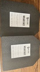 Down Range Industries Level III Single Curve Ceramic Plates 10×12 Set of 2