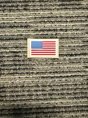 Chrome American Flag Football Helmet Decals Full-Size
