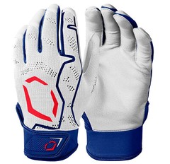 EvoShield Pro-SRZ Navy/Scarlet 2XL Men’s Baseball Batting Gloves -WB57118062XL