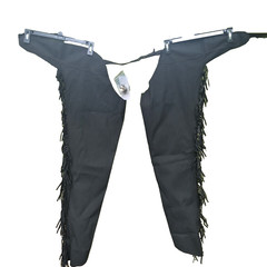 Royal Highness Black Ultrasuede Western Show Chaps Ladies Adult Lg 32–34 Waist