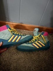Adidas Combat Speed 5 Teal Wrestling Shoes Size 9