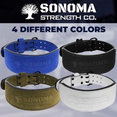 Sonoma Weight Lifting Leather Belt Deadlift Gym Fitness Training Belt