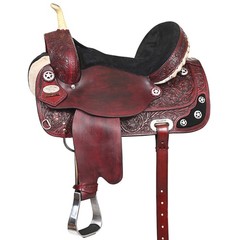 Western Horse Saddle American Leather Treeless Trail Barrel Hilason