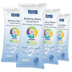 XL Body Wipe 9″ x 9″ Bath Wipes for Adults No Rinse – Thick 8 Count (Pack of 4)