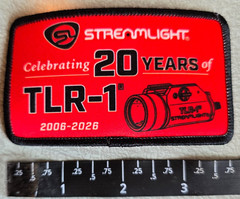 Streamlight 30 Years 2006-2026 Sew-On Morale Patch Back SHOT Show