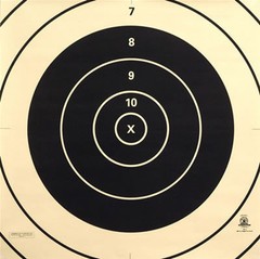 SR-3C Official NRA 300 Yard High Power Rifle Target Center, 24″ x 24″ (8 pack)