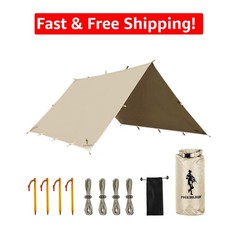 Portable Camping Tarp 10×10.5ft – Waterproof and UV-Resistant Adventure Gear