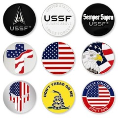 PinMart’s Officially Licensed United States Space Force Pack of 9 Golf Ball