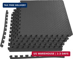 BalanceFrom Puzzle Exercise Mat 3/4″ Thick, EVA Interlocking Foam Floor Tiles fo