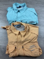 Bundle Lot 2 Cabelas Guidewear Lightweight Breathable Fishing UPF 50 XL Tall Men