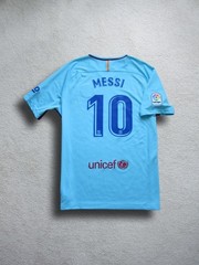 17/18 Barcelona MESSI Soccer Jersey Football Shirt Argentina [XL] **AUTHENTIC**