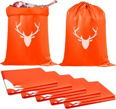 5 Pack 39″ X 23″ Large Game Bags Elk Hunting Meat Bags PE Wild Game Bags Hunting