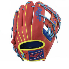 Rawlings HOH MLB Sync 11.5″ RH Infield Glove Royal/Scarlet GR3HMCK4H Practice