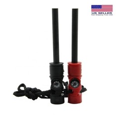 4 in 1 Outdoor Survival Flint Fire Starter Magnesium Fire Starter Rod lot