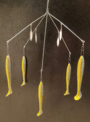 Big Salty Umbrella Rig, OVERSIZED PREMIUM HARDWARE! Alabama Rig