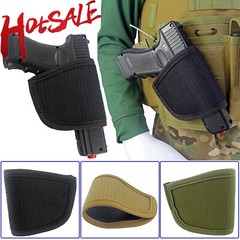 Tactical Ambidextrous Concealed Carry Gun Holster Hook & Loop CCW Pistol Holster