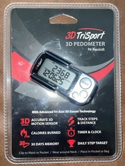 3D Trisport Walking 3D Pedometer – By Realalt – W/ Clip & Strap