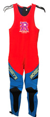 Vintage Mobbys Neon Red Blue Spring Summer Fall Wet Suit Jetski Unisex Sz M