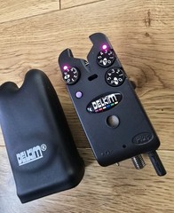 Delkim Txi Plus Purple bite alarm with hard case Mint carp tackle setup
