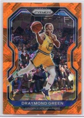 2020-21 Panini Prizm Orange Cracked Ice Draymond Green Golden State Warriors