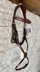 Lemieux Kudos Grackle/Figure 8 Bridle Havana Pony Size New